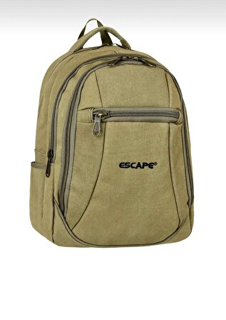 Escape Laptop Bölmeli Kanvas Kumaş Outdoor Sırt Çantası Spor Okul Çantası