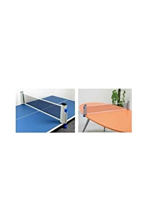 Tenis Masası Filesi Portatif Masa Tenis Filesi 150 Cm 2 Raket + 3 Top Pinpon Seti