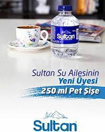 Sultan su 24x250 ml kahve yanı