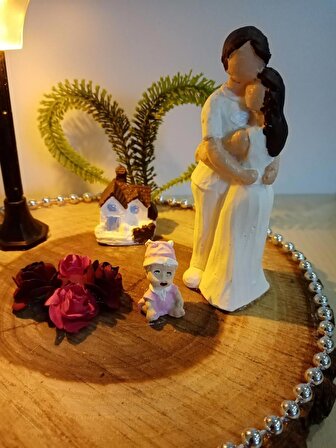 Evlilik Yıldönümü Sevgiliye Hediye Doğum Günü Hediye Sarılan Çift Sokak Lamba Detaylı Kütük Teraryum 
