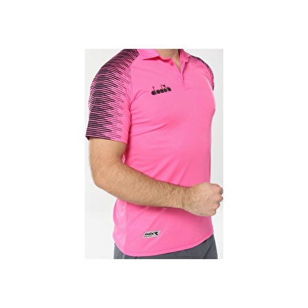 Diadora Ritim Polo Yaka Kamp T-shirt  Pembe