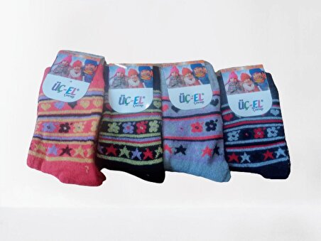 7-8 Yaş Kız Çocuk Kışlık Soket Çorap