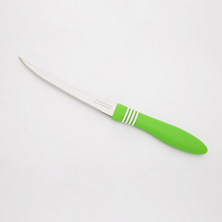 Tramontina Kıvrımlı Lazer Kesim Sebze Bıçağı Seti 12'li Yeşil 
