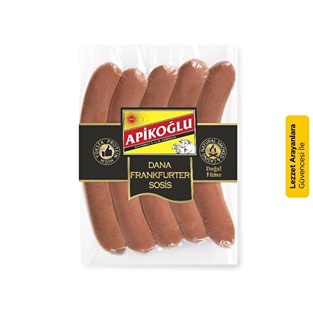 Apikoğlu Dana Frankfurter Sosis 220-260 gr 2'li Paket