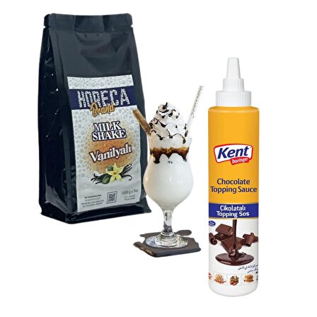 Horeca Brand Milkshake Vanilya 1kg+ Topping Sos Çikolata