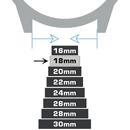 18mm Açık Kahverengi Taba Floter Hakiki Deri Saat Kordonu Kayış