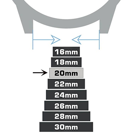 20mm Lacivert Hakiki Deri Saat Kordonu Kayış