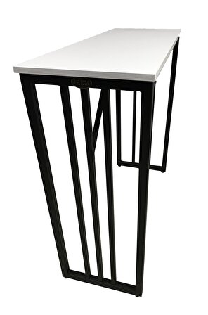 Bar Tipi Masa Bar Masası Metal Ayaklı Masa-Beyaz-Ücretsiz Kargo
