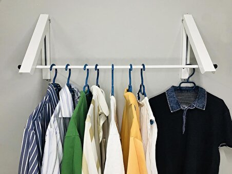 Duvar Askısı Elbise Askısı Organizer Çamaşır Kurutma