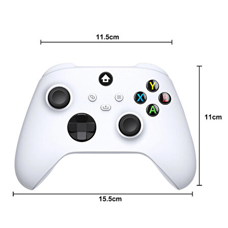 Konsol Plus XBOX 9. Nesil Kablosuz Gamepad BEYAZ 2.4G PC/ANDROİD/IOS