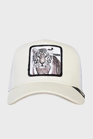 Goorin Bros 101-0392 The White Tiger Pamuklu Animal Desenli Şapka Unisex ŞAPKA 1010392