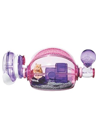 Habitrail Hagen Ovo Home Hamster Kafesi Pembe 28x56x26 cm