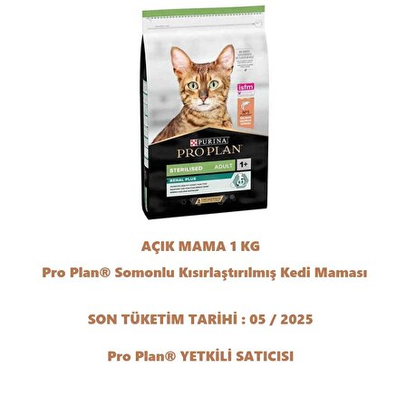 Pro Plan® Sterilised Kısırlaştırılmış Somonlu Kedi Maması - 1 KG Açık Mama