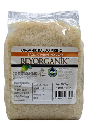 BeyOrganik Gıda Organik Baldo Pirinç 1 Kg