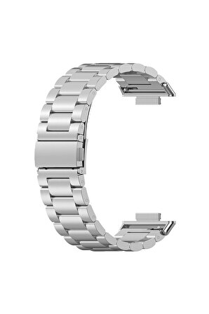 Huawei Watch Fit 2 Metal Baklalı Kordon Paslanmaz Çelik Kayış