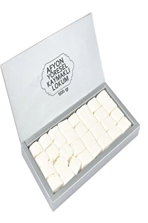 500 gr  Manda Kaymaklı Lokum & 500 gr Kaymak Şekeri AfyonKarahisar