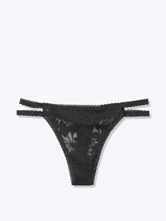 Victoria's Secret PINK Lace Strappy Thong Dantel Bantlı Tanga Külot