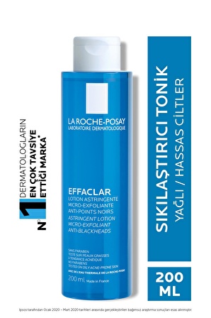 La Roche Posay Effaclar Mikro Soyucu Tonik Yağlı/Akneye Eğilim Gösteren Ciltler Ciltler Gözenek Sıkılaştırıcı 200ml