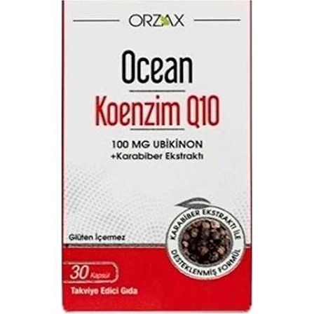 Ocean Koenzim Q10 30 Kapsül - Diş Beyazlatıcı Köpük Hediye