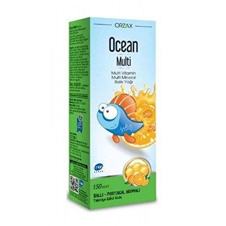 Ocean Multi Şurup 150 ml - Ballı Portakallı - Diş Beyazlatıcı Köpük Hediye