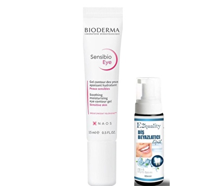 Bioderma Sensibio Eye Göz Çevresi Kremi 15 ml- Diş Beyazlatıcı Köpük Hediye 