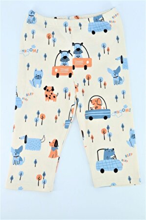 Erkek Bebek Pijama Badi Ve Pantolon 2'li Takım 0117