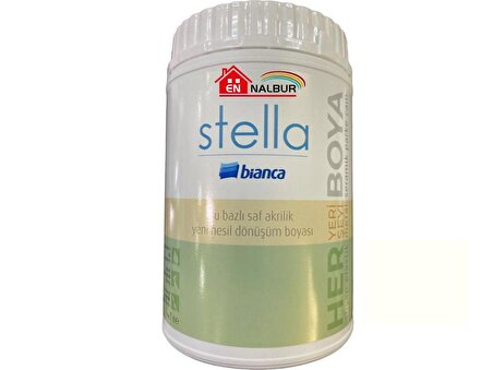 Bianca Stella 1087 Kırık Beyaz Su Bazlı Saf Akrilik Boya 1 Litre