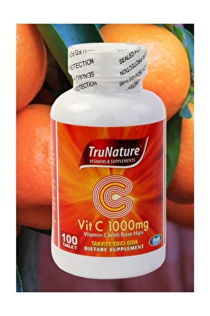 Trunature Vitamin C 1000 Mg Kuşburnu Ekstresi 100 Tablet