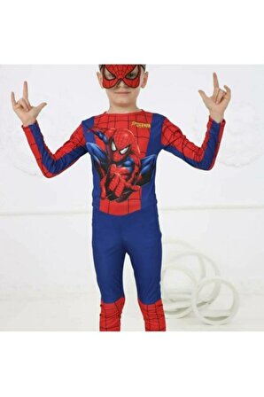 Baskılı Spiderman Örümcek Adam Erkek Çocuk Kostümü