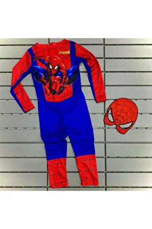 Baskılı Spiderman Örümcek Adam Erkek Çocuk Kostümü