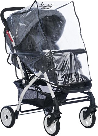 BabyDoor Lüks Bebek Arabası -Puset Yağmurluğu -Stoller Rain Cover