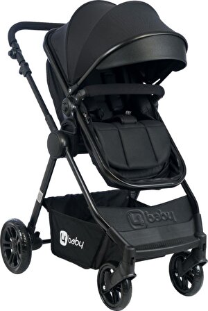 4 Baby Cool Siyah Travel Sistem Bebek Arabası AB482y BabyDoor