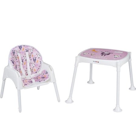 BabyDoor & Mama Kuzu Çalışma Masalı Pedli Mama Sandalyesi 3 in 1