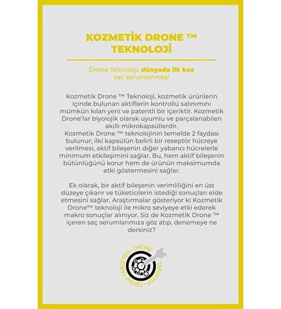 the fair. Drone-targeted Keratin Kırılma Karşıtı Vegan Saç Serum %1 Hyalufiller Drone Keratin 50 ml