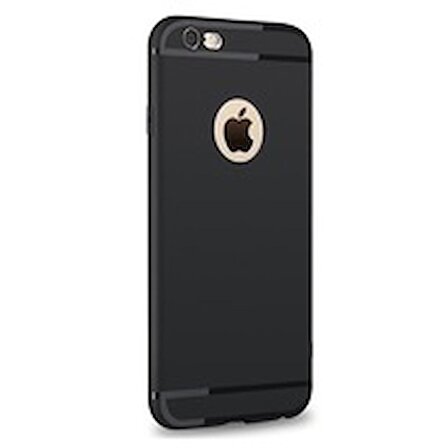 Iphone 6 6S Yumlu Kilif Ultra Ince Tipali Siyah Silikon
