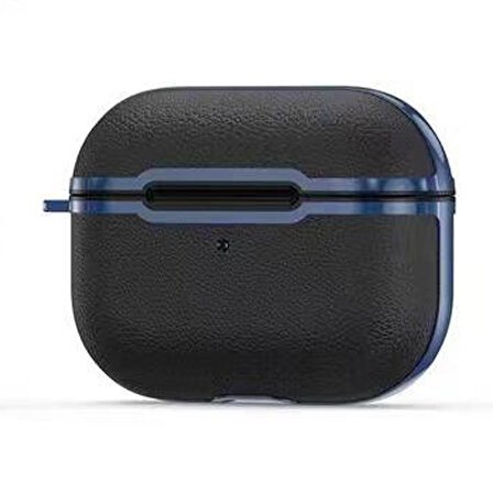 Smcase Apple Airpods Pro Uyumlu 2 Kılıf Mat Deri Görünümlü Çizgili Silikon SF18