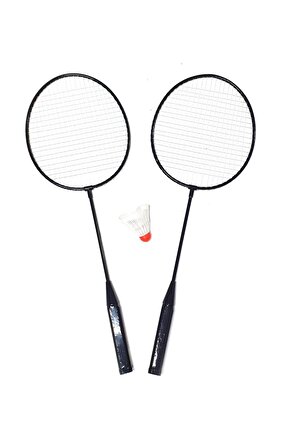 Fileli Badminton Seti 2 Raket 1 Top Badmington Seti