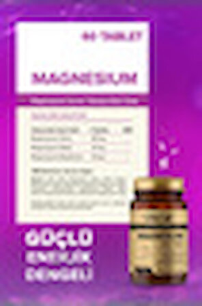 Lifecell Magnesium 200 Mg (MAGNEZYUM KOMPLEKS BİSGLİSİNAT - MALAT - SİTRAT) Takviye Edici Gıda