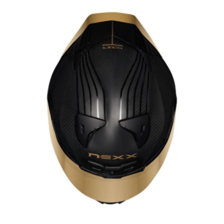 NEXX X.R3R GOLDEN EDITION KARBON MAT SİYAH-SARI KASK