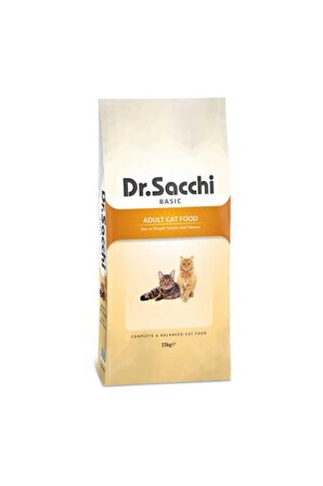 Dr. Sacchi Basic Tavuklu Yetişkin Kedi Maması 15kg