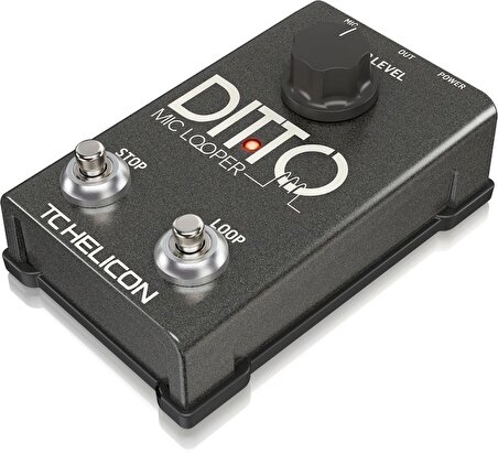 Tc Helicon Ditto Mic Looper Vokaller ve Akustik Enstrümanlar için Kullanımı Kolay İki Düğmeli Looper Pedal