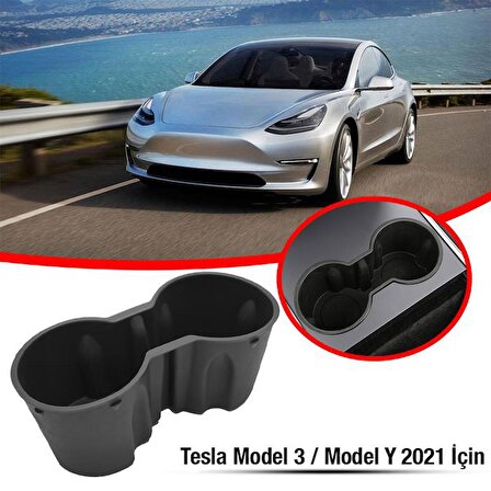 Coofbe Tesla Araçlar İçin Bardaklık Tutucu Tesla Model 3 Bardak Tutucu ve Model Bardak Tutucu