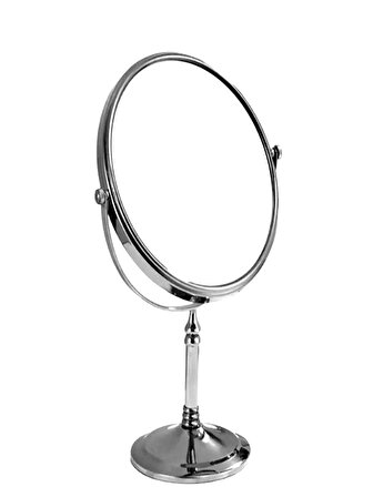 Dekoratif Gümüş Plastik Makyaj Aynası Makeup Mirror
