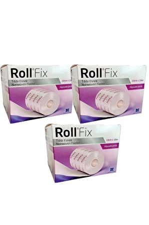 Roll Fix Tıbbi Esnek Flaster 10 cm X 10 m (3kutu)