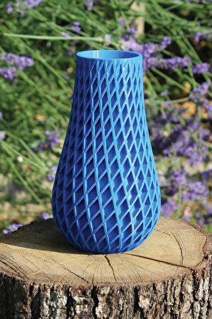 Dekoratif Vazo – 3D Doğa Dostu Biyoplastik Vazo – Çok Amaçlı Modern Vazo/Saksı Model M1