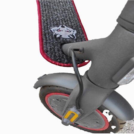 Elektrikli Scooter Aksesuar Koruyucu Paspas Rks smart KickScooter A3 İçin Gri Kurt Nakış Arma