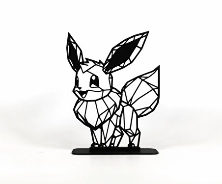 Eevee Pokemon 15cm Plastik Masa Süsü Masa Dekorasyonu
