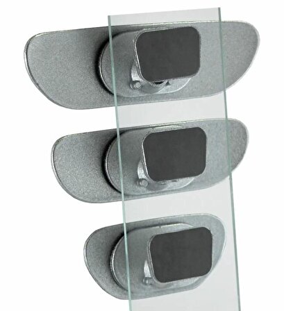 Motaysan Ova Yapıştırmalı Set-3 Gümüş Yaldızlı İç Dikiz Aynası Seti 3'lü