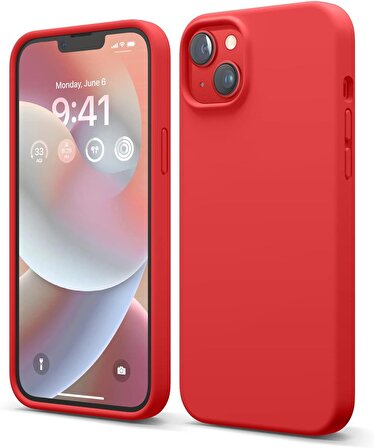 iPhone 13 Uyumlu İçi Kadife Kırmızı Renk Lansman Kılıf