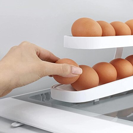 Buzdolabı Yumurta Organizeri 14 Yumurta Kapasiteli Düzenleyici Organizer Saklama Kabı